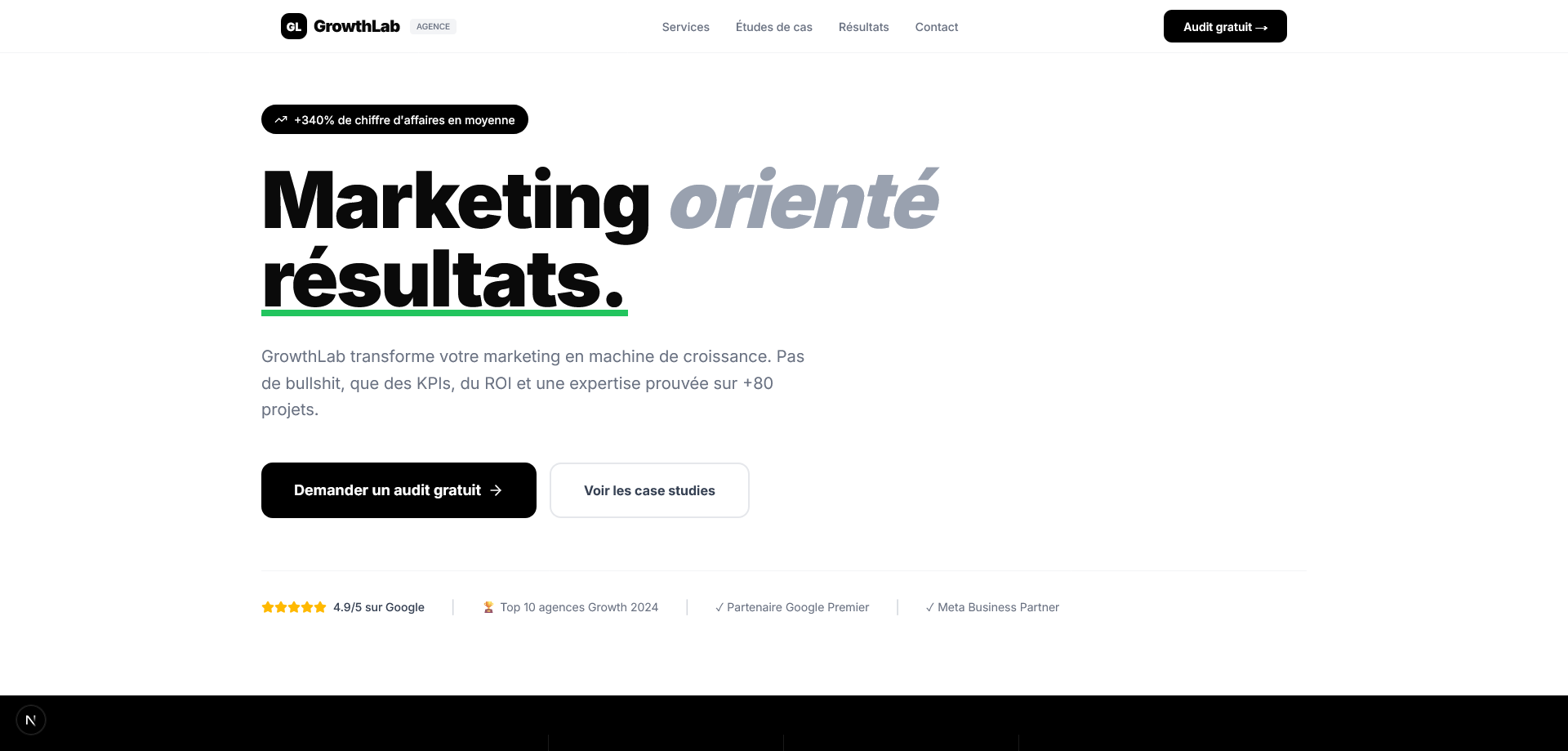 GrowthLab — Agence Marketing